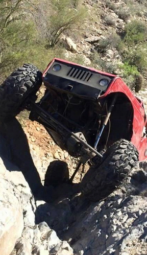 Cherokee Rock Crawler Buggy Articulation.