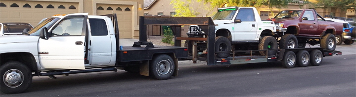 Custom Rock Crawler Hauler Trailer for Two Buggies. ATV UTV