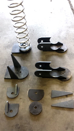 Laser Cut Suspension Components and Brackets.