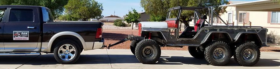 6x6 Jeep out for delivery.